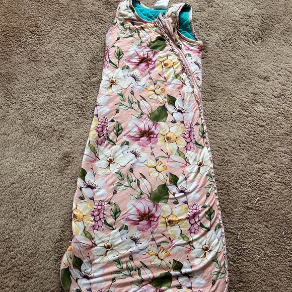 Posh Peanut Other - Posh Peanut Floral Baby Sleep Sack - Pink and Blue